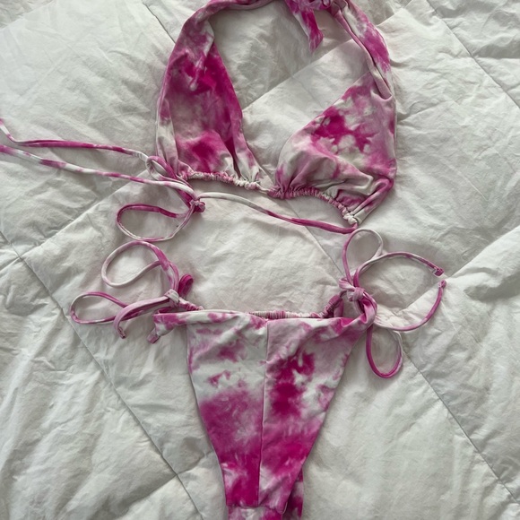 Pacsun pink tiedye bikini - Picture 2 of 2